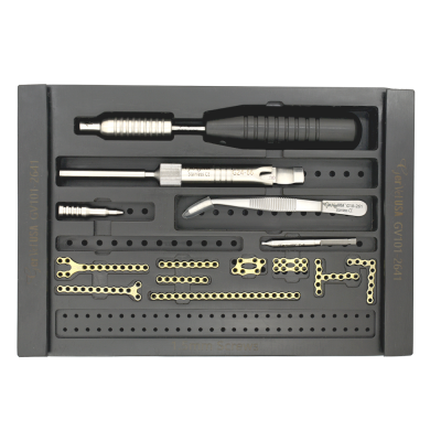 Small Bone Fracture Micro System Non Locking Plates Titanium 1.5mm Screws Kit