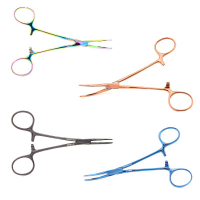 Kelly Hemostatic Forceps 5 1/2" Curved Color Coated