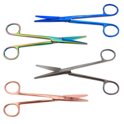 Mayo Dissecting Scissors Straight 6 3/4", Color Coated