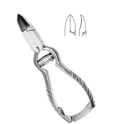 Nail Nipper Concave Jaws Barrel Spring