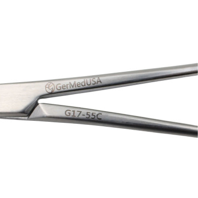 Olsen Hegar Needle Holder Scissors Combination Serrated - Tungsten Carbide, Curved Tips