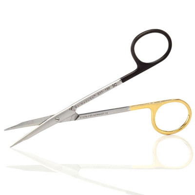 Super Sharp Stevens Tenotomy Scissors - TC - Gold and Black Rings