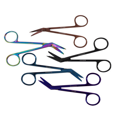 Stitch Scissors 4 1/2" 45 Degree Color Coated