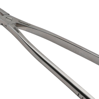 Equine Dental Root Fragment Forceps - Delicate 45°