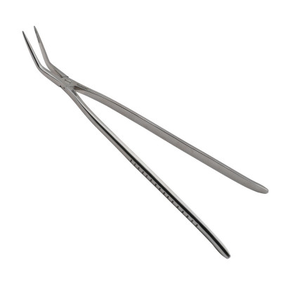 Equine Dental Root Fragment Forceps - Delicate 45°