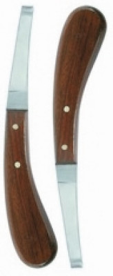 Hoof Knife - Polished Wooden Grip