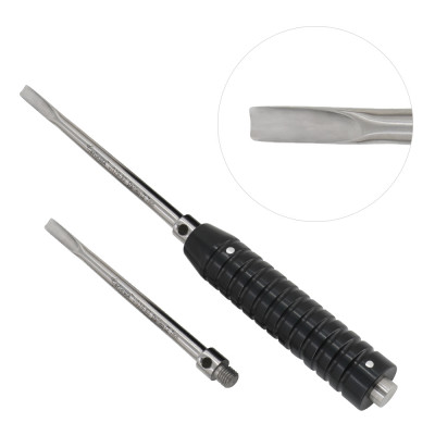 Equine Dental Elevator Tip 7mm - 5” Straight