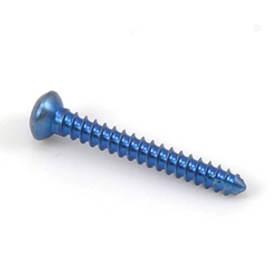 Cortex Bone Screw 2.7mm Length 22mm Self-Tapping Hex Head Titanium