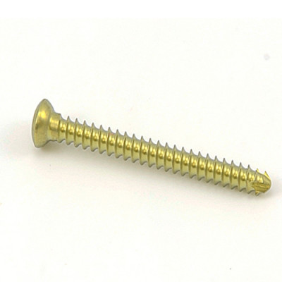 Cortex Bone Screw 3.5mm Length 36mm Self-Tapping Hex Head Titanium