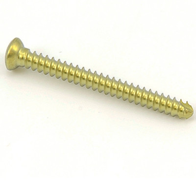 Cortex Bone Screw 3.5mm Length 38mm Self-Tapping Hex Head Titanium