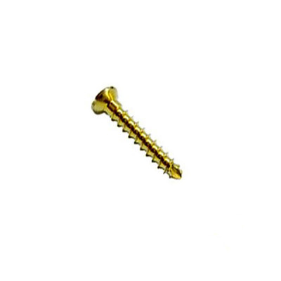 Cortex Bone Screw 2.4mm Length 14mm Self-Tapping Titanium, Cruciform