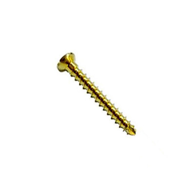 Cortex Bone Screw 2.4mm Length 16mm Self-Tapping Titanium, Cruciform