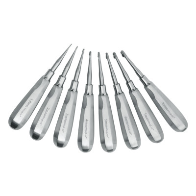 Winged Elevator Standard Handle Straight Set of 8