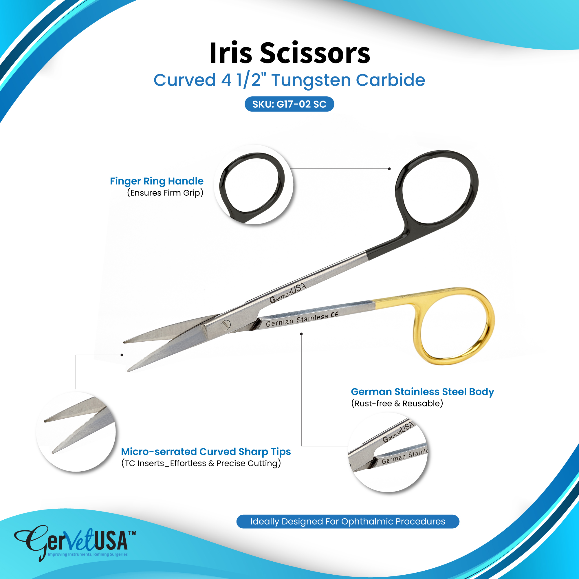 Super Sharp Stevens Tenotomy Scissors - Tungsten Carbide