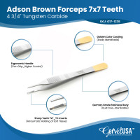 Adson Brown Tissue Forceps Tungsten Carbide