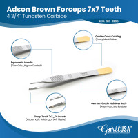 Adson Brown Tissue Forceps Tungsten Carbide