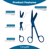 Lister Bandage Scissors Blue Color Coated