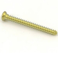 Cortex Bone Screw 3.5mm Length Self-Tapping Hex Head Titanium
