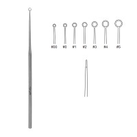 Buck Ear Curette 5 3/4 inch Straight Blunt