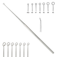 Buck Ear Curettes 5 3/4 inch Angled Blunt