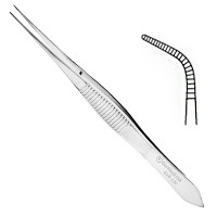 Eye Dressing Forceps Curved