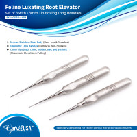 Feline Luxating Root Elevator 1.3mm Long Handle