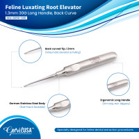 Feline Luxating Root Elevator 1.3mm Long Handle