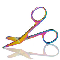 Lister Bandage Scissors 3 1/2" Rainbow Color Coated