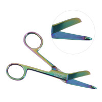 Lister Bandage Scissors 4 1/2" Rainbow Color Coated
