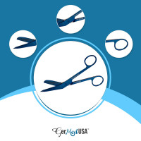 Lister Bandage Scissors 5 1/2" Blue Coated