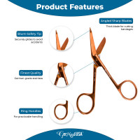 Lister Bandage Scissors 5 1/2" Rose Gold