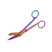 Lister Bandage Scissors 5 1/2" Rainbow Color Coated