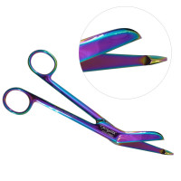 Lister Bandage Scissors 7 1/4" Rainbow Color Coated