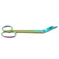 Lister Bandage Scissors 8" with One Large Ring Rainbow Coated