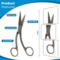 Hi Level Bandage Scissors 5 1/2" Gun Metal Coating (Knowles)