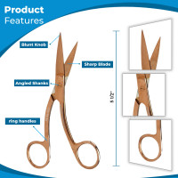 Hi Level Bandage Scissors 5 1/2" Rose Gold (Knowles)