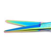 Mayo Dissecting Scissors 5 1/2" Curved - Rainbow Color