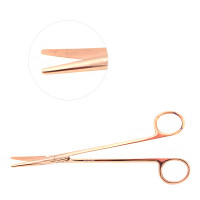 Metzenbaum Scissors 7" Curved Rose Gold