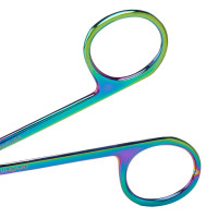 Northbent/Shortbent Stitch Scissors 4 1/2" Rainbow Coated