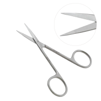 Iris Scissors 4 1/2" Straight, Sharp Points, Left Hand