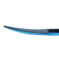 Iris Scissors 4 1/2" Curved - Blue Color Coated