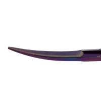 Iris Scissors 4 1/2" Curved - Purple Color Coated