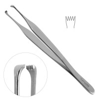 Beasley Babcock Tissue Forceps Cross Points 4 3/4"