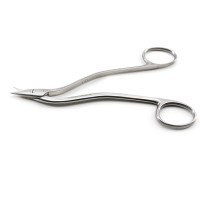 Heath Wire Cutting Scissors 6 1/4" One Serrated Blade