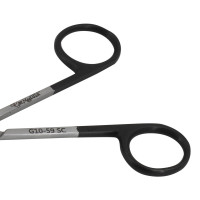 Iris Scissors Angular 4 1/4" with Two Probe Tip