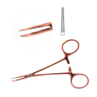 Halsted Mosquito Forceps 4 3/4" Straight, Rose Gold