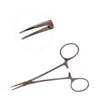 Halsted Mosquito Forceps 4 3/4", Curved, Gun Metal