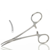 Mosquito Hemostatic Forceps 4 3/4", Curved, Left Hand