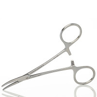 Mosquito Hemostatic Forceps 5", Curved, Left Hand