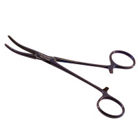 Kelly Hemostatic Forceps 5 1/2" Curved, Purple Coated